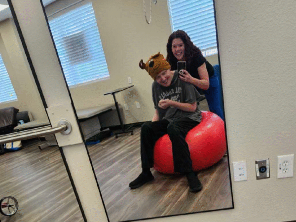 Behavioral Therapist Kaylan Hodges with Client at Building Bridges Through Communication in Frisco Tx